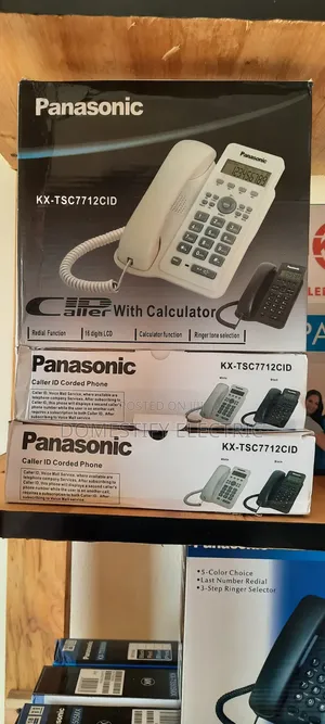 Panasonic Kx-tsc7712cid Caller Id Phone With Calculator