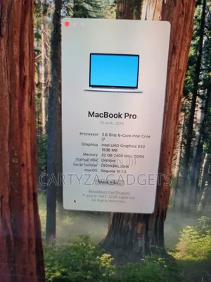 Laptop Apple MacBook Pro 2018 32GB Intel Core i7 SSD 512GB