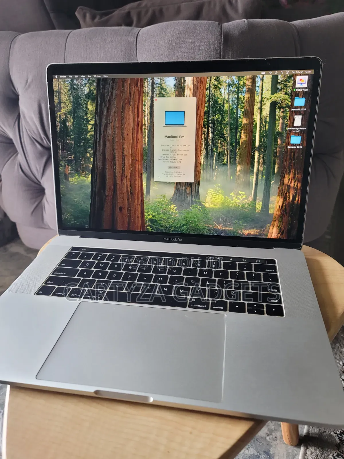 Laptop Apple MacBook Pro 2018 32GB Intel Core i7 SSD 512GB