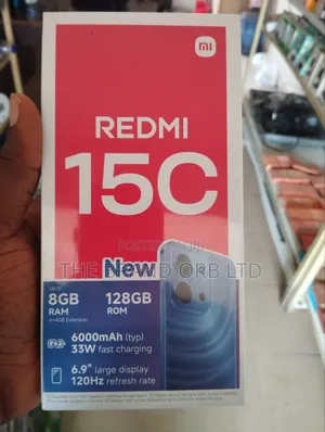 New Xiaomi Redmi 15C 4G 128 GB Black