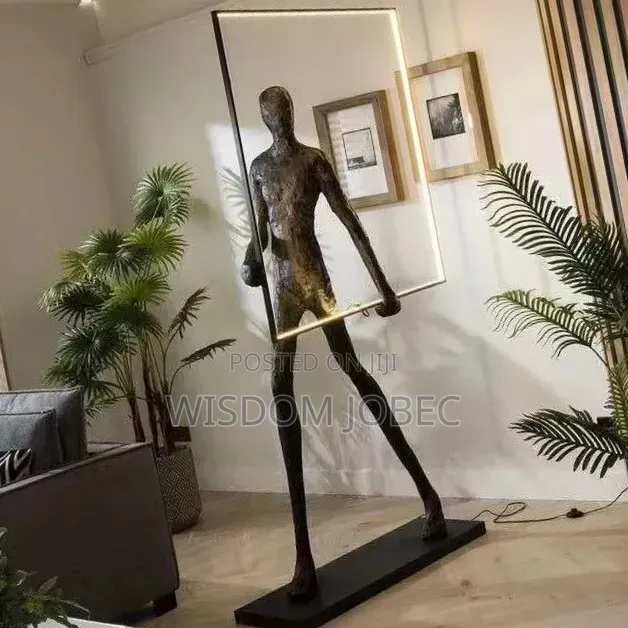 Stylized Humanoid Sculpture Floor