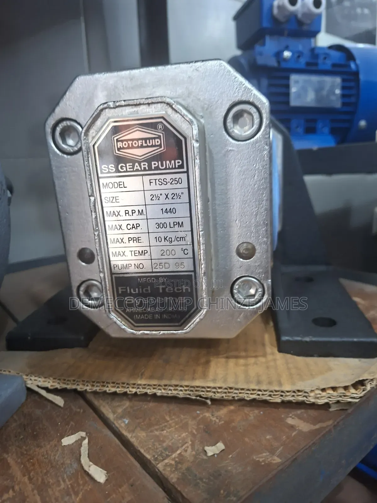 Stainless Gear Pump Machine 3"