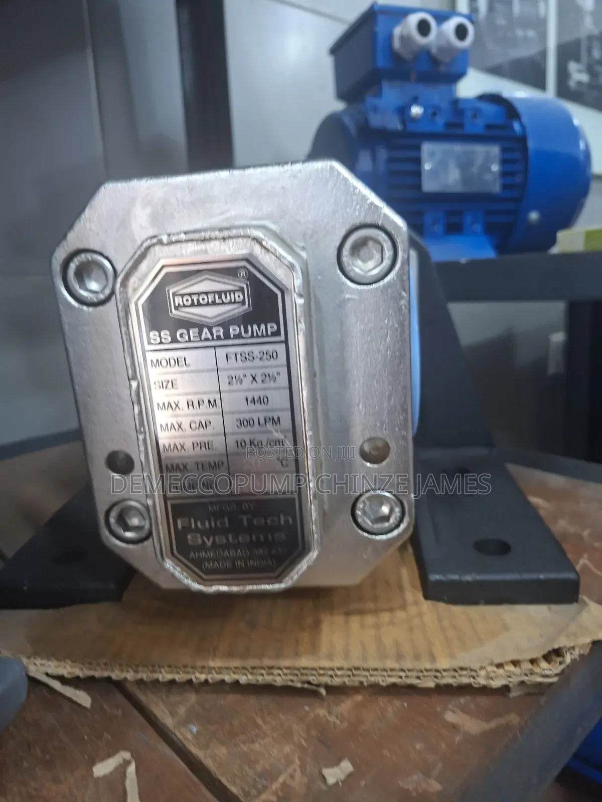 Stainless Gear Pump Machine 3"
