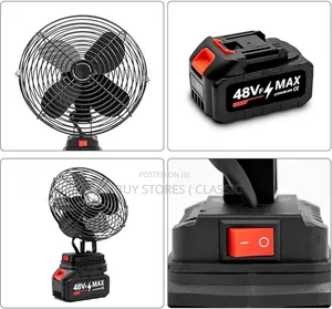 Double Battery Rechargeable Fan