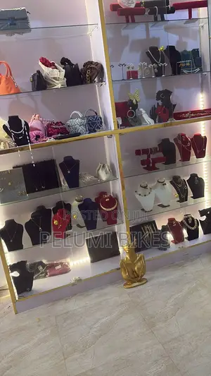 Display Shelf With 23 Jewelry Mannequins