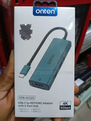 Onten Usb Type C to HDTV (Hdmi) With 3 Port Usb Hub