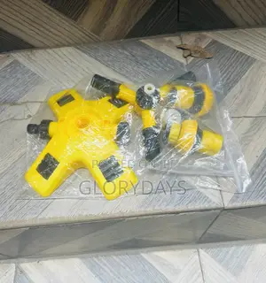 Yellow 360 Sprinkler With Adjustable 3 Arms(Nuzzles Inclusive)
