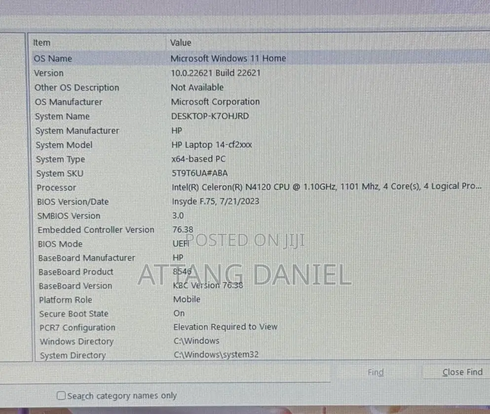 Laptop HP Stream 14-cb110nr 4GB Intel Celeron SSD 60GB