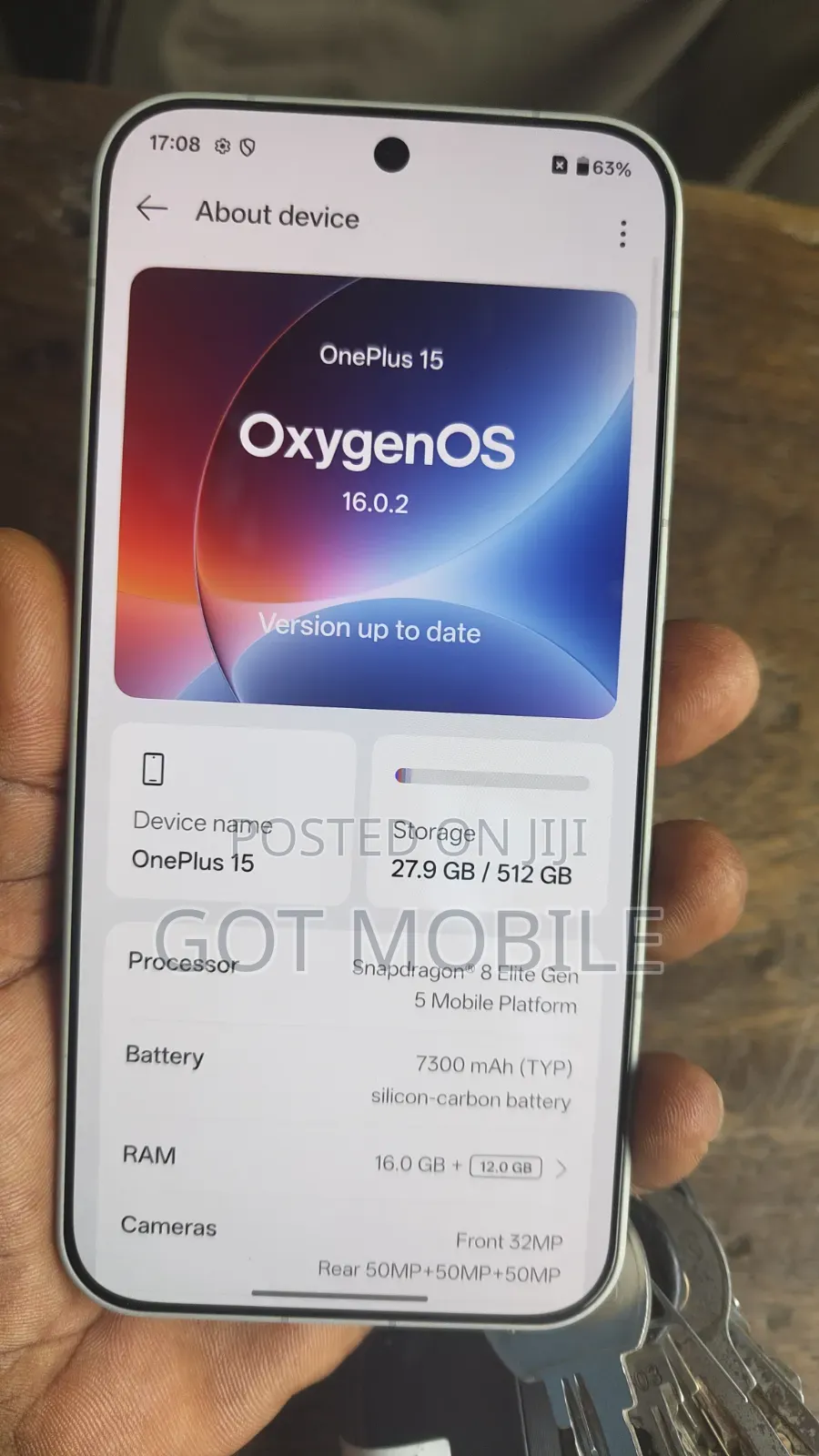 OnePlus 15 512 GB Gray