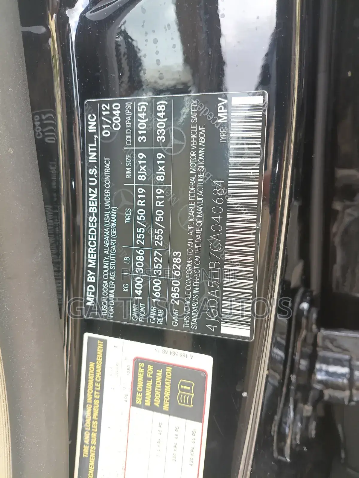 Mercedes-Benz M Class 2013 Black