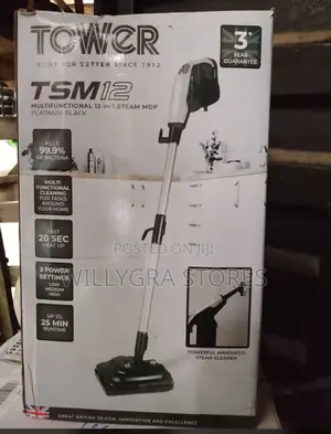 Tower T134001pl Tsm12 Multi-Functional 12-in-1 Steam Mop