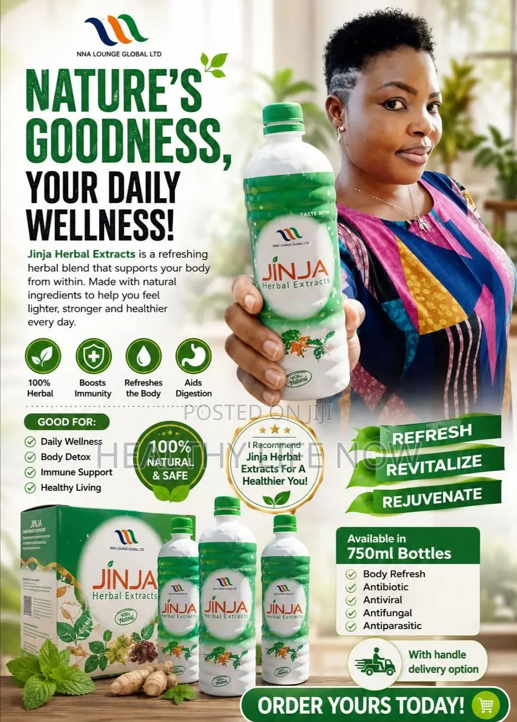 Nature Goodness, Your Daily Wellness With Jinja Herbal Extract