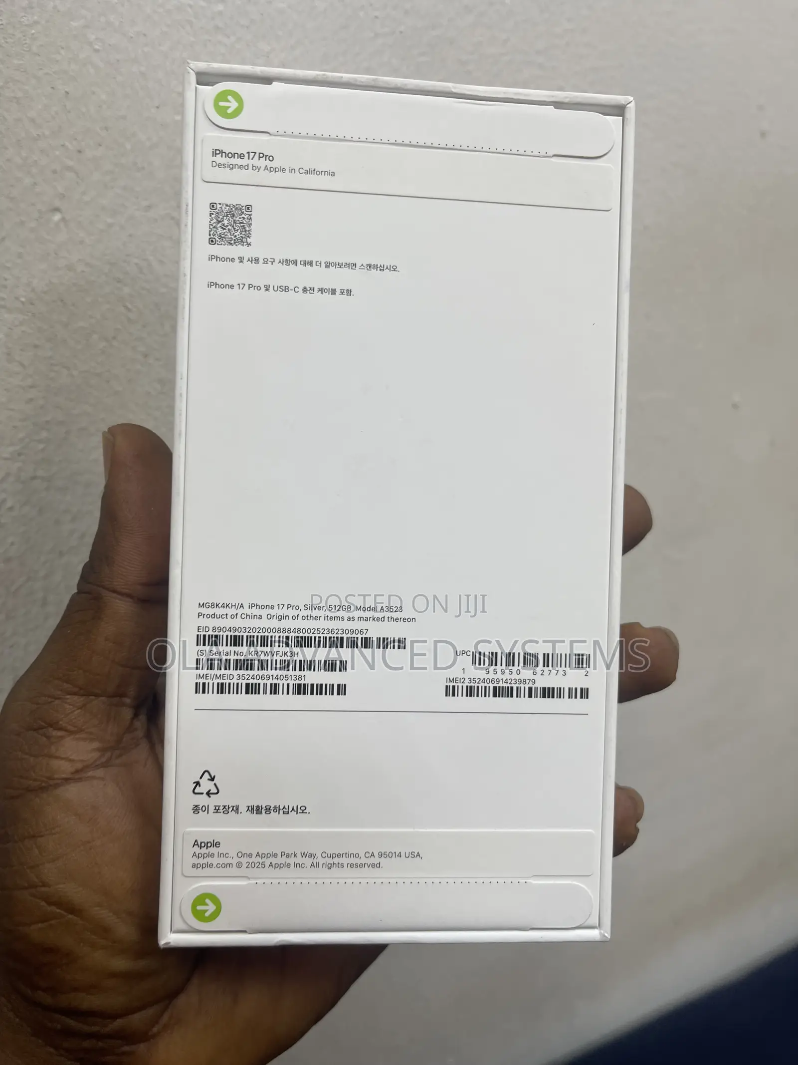 New Apple iPhone 17 Pro 512 GB Silver