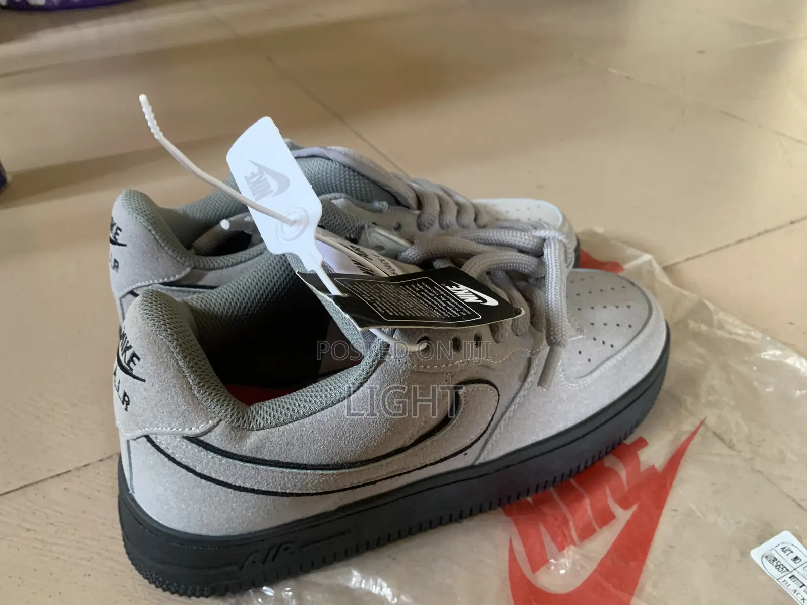 Nike Air Force 1 Grey – Clean Pair, Size 42