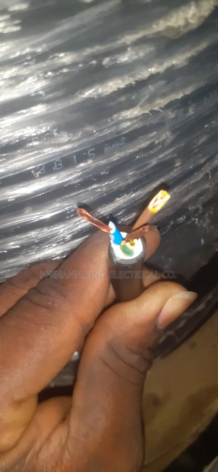 Original 1.5mm 3core Flexible Wire Pure Copper