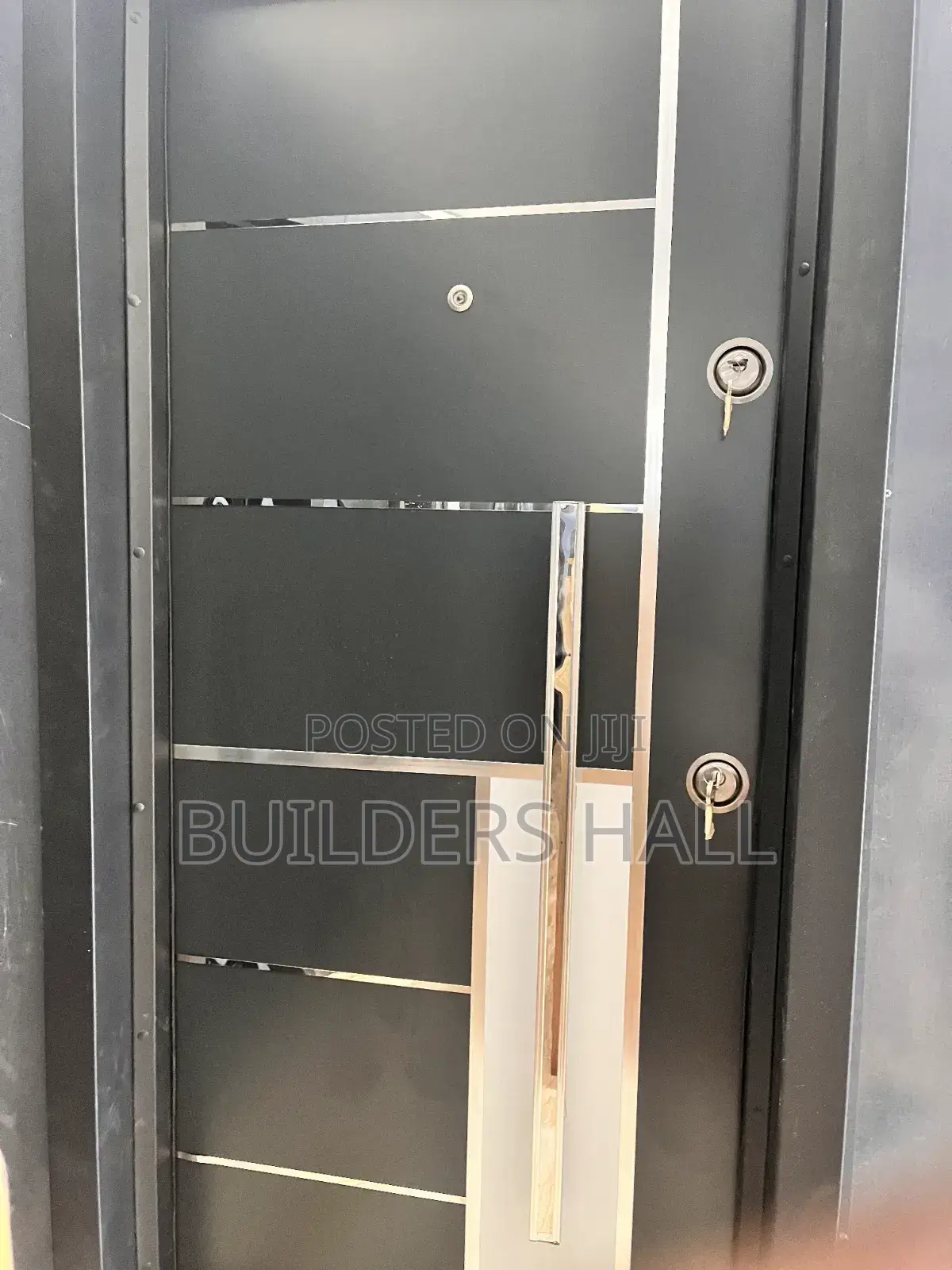 Steel Framed Turkish Door – Black | Direct Supplier – Builders Hall