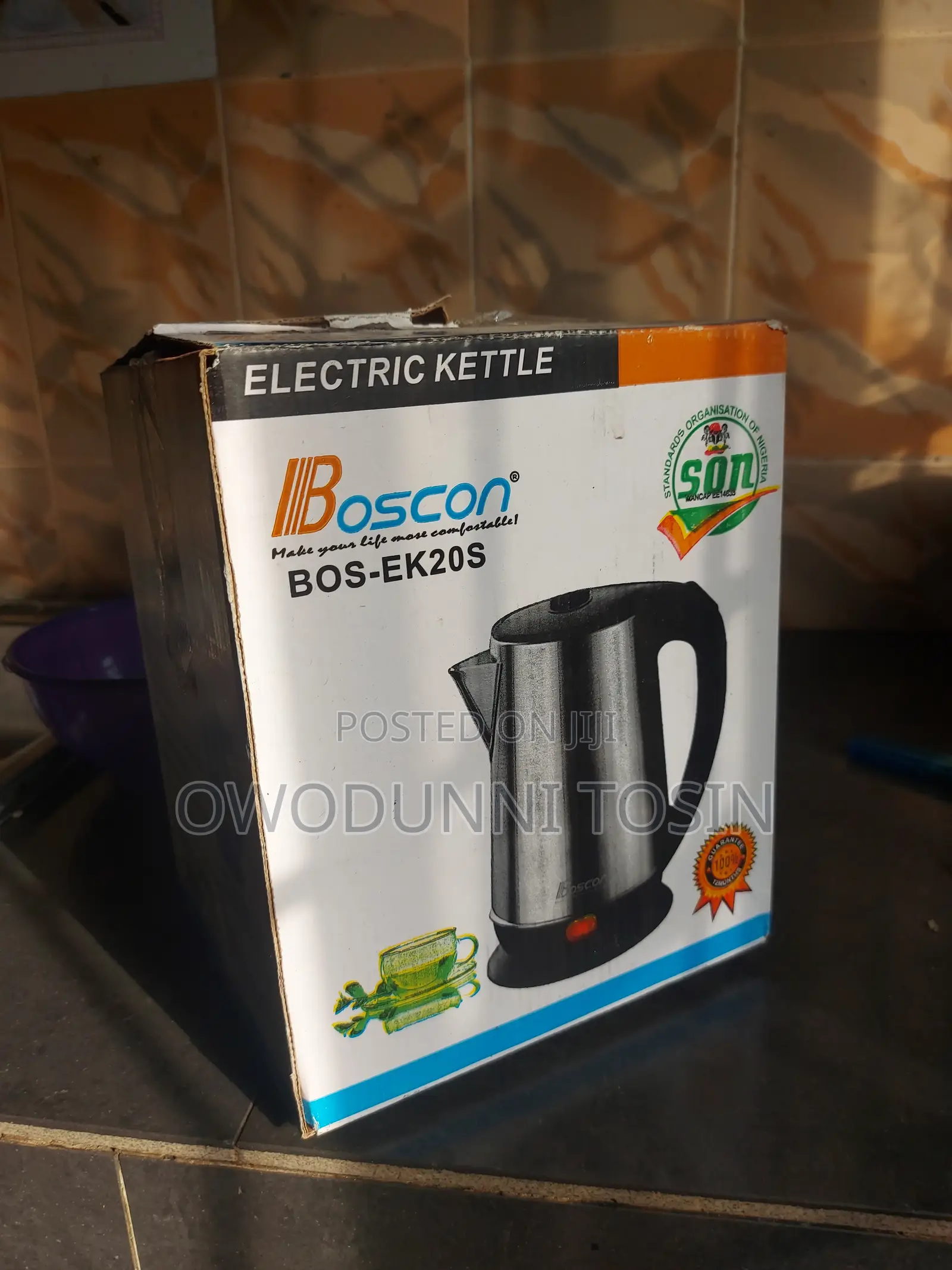 Boscon Cordless Electric Kettle 2.0 Liters
