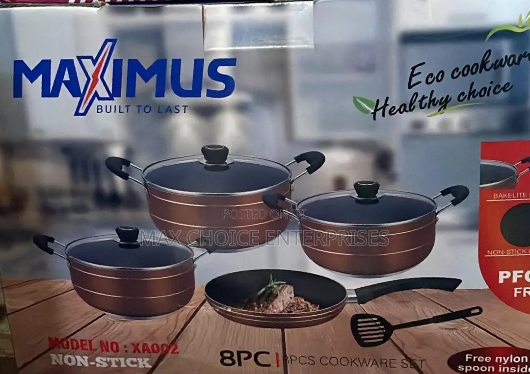 8pcs Maximus Non-Stick Pot