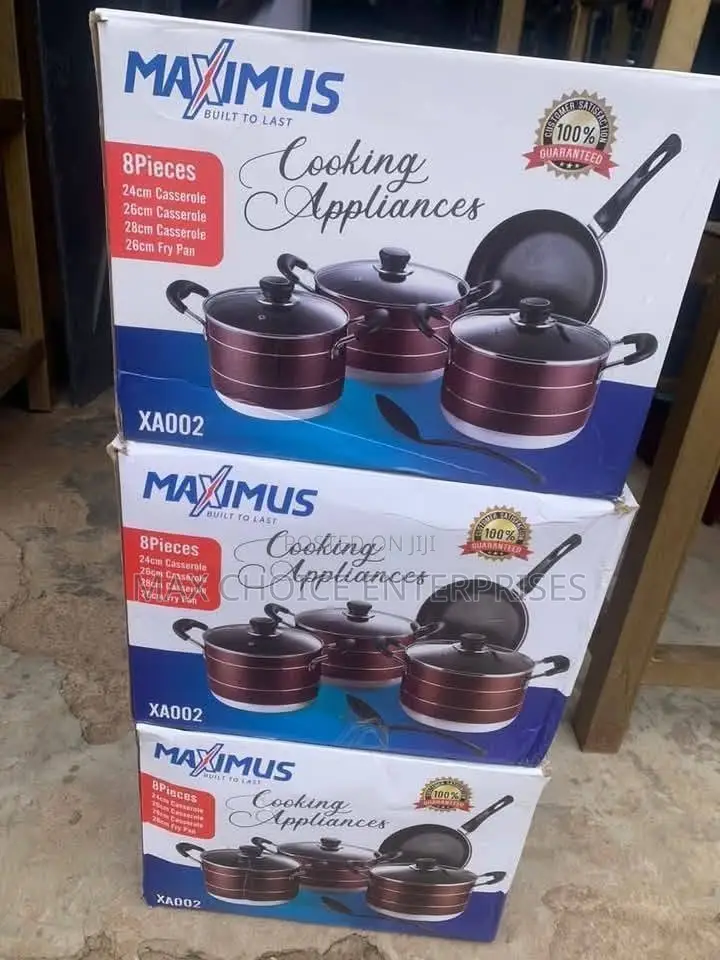 8pcs Maximus Non-Stick Pot