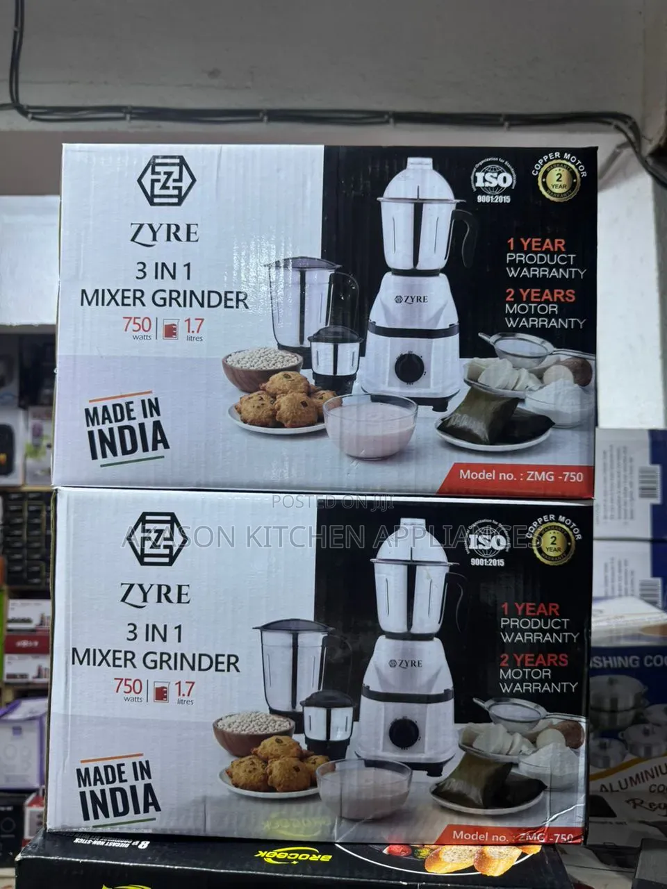 Zyre 3 in 1 Grinder 750w