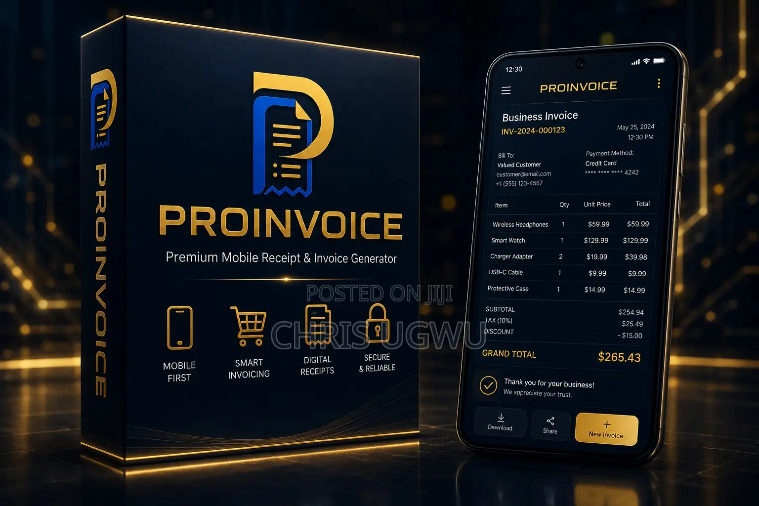 Proinvoice Receipt Generator