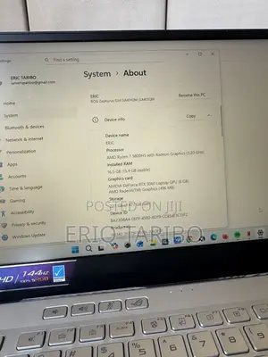 Laptop Asus ROG Zephyrus G14 16GB AMD Ryzen 7 SSD 500GB