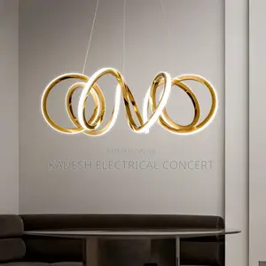 Modern Stainless Steel Creative Led Pendant Lamp Luxury Living Room