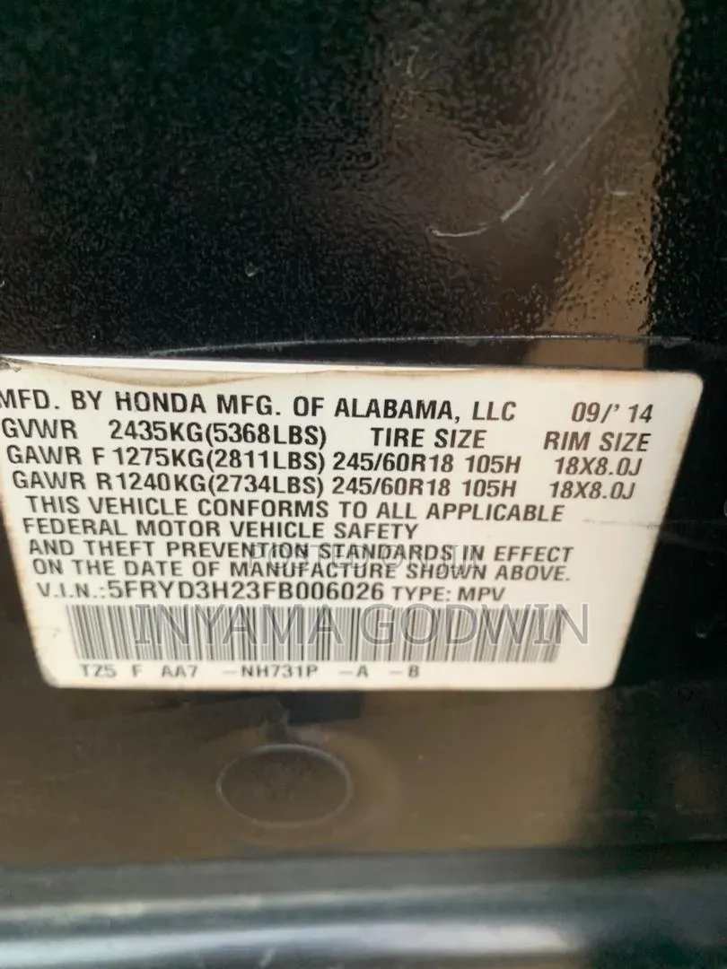 Acura MDX 2015 Black