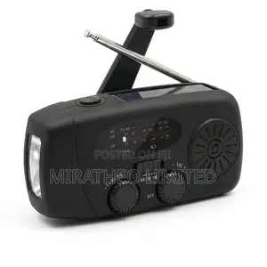 Solar Hand Crank Emergency Radio Power Bank 2000mah