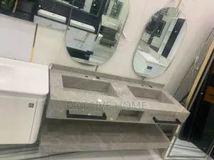 Dining Marble Cabinet With Led Mirror