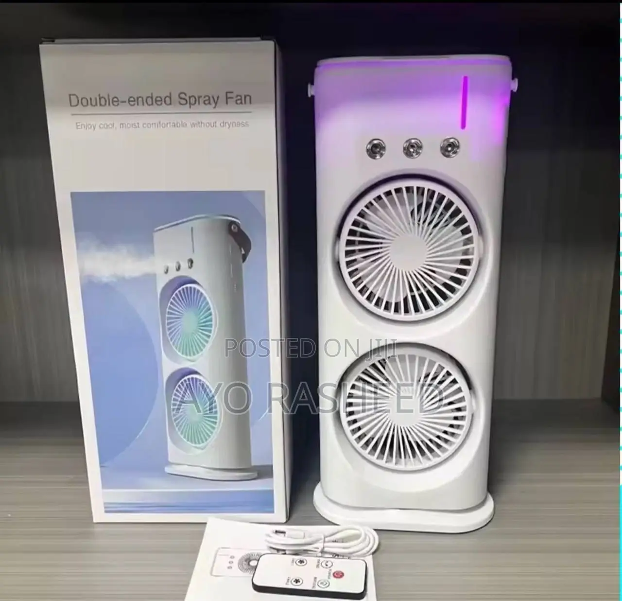 Double Head Rechargeable Fan