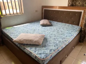 Bed Frame With Bottom Drawer and Mattress
