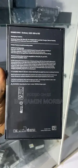 New Samsung Galaxy S20 Ultra 5G 128 GB