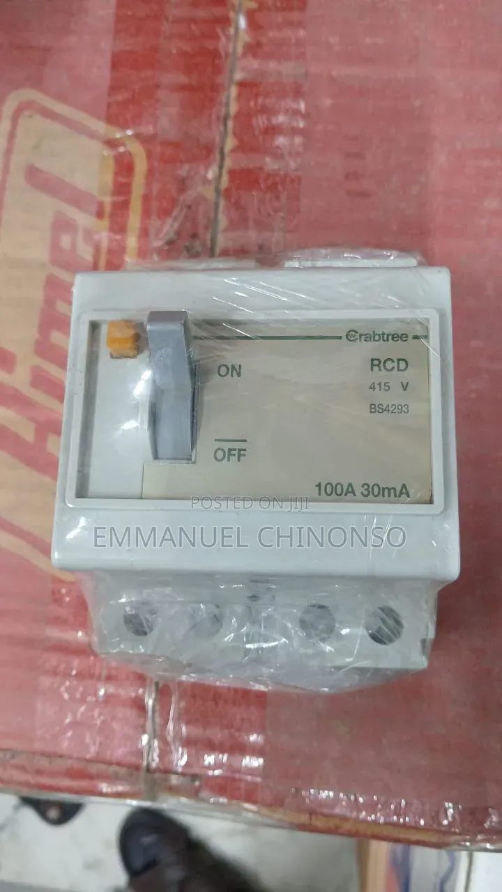 100a 4pole Elcb/Crabtree Breaker