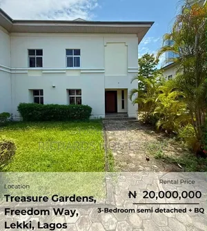 3bdrm Duplex in Treasure Gardens, Lekki Phase 1 for rent