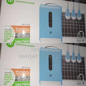 DP 12000mah Multifunctional Solar Light Kit-3bulbs USB Port