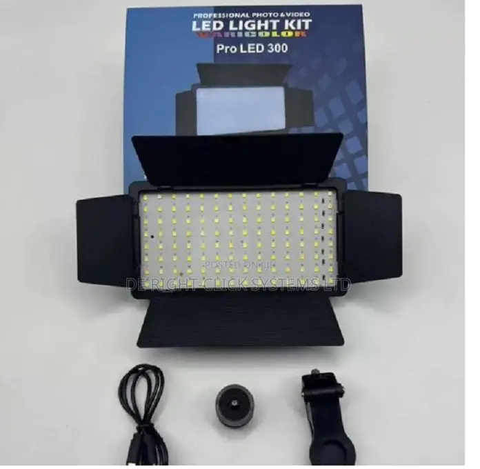 Professional Photo Video Pro Led 300 Light Kit