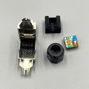 Rj45 Cat 6a Toolless/ Toolsfree Shielded Network Cable Connector Plug