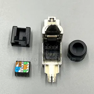 Rj45 Cat 6a Toolless/ Toolsfree Shielded Network Cable Connector Plug