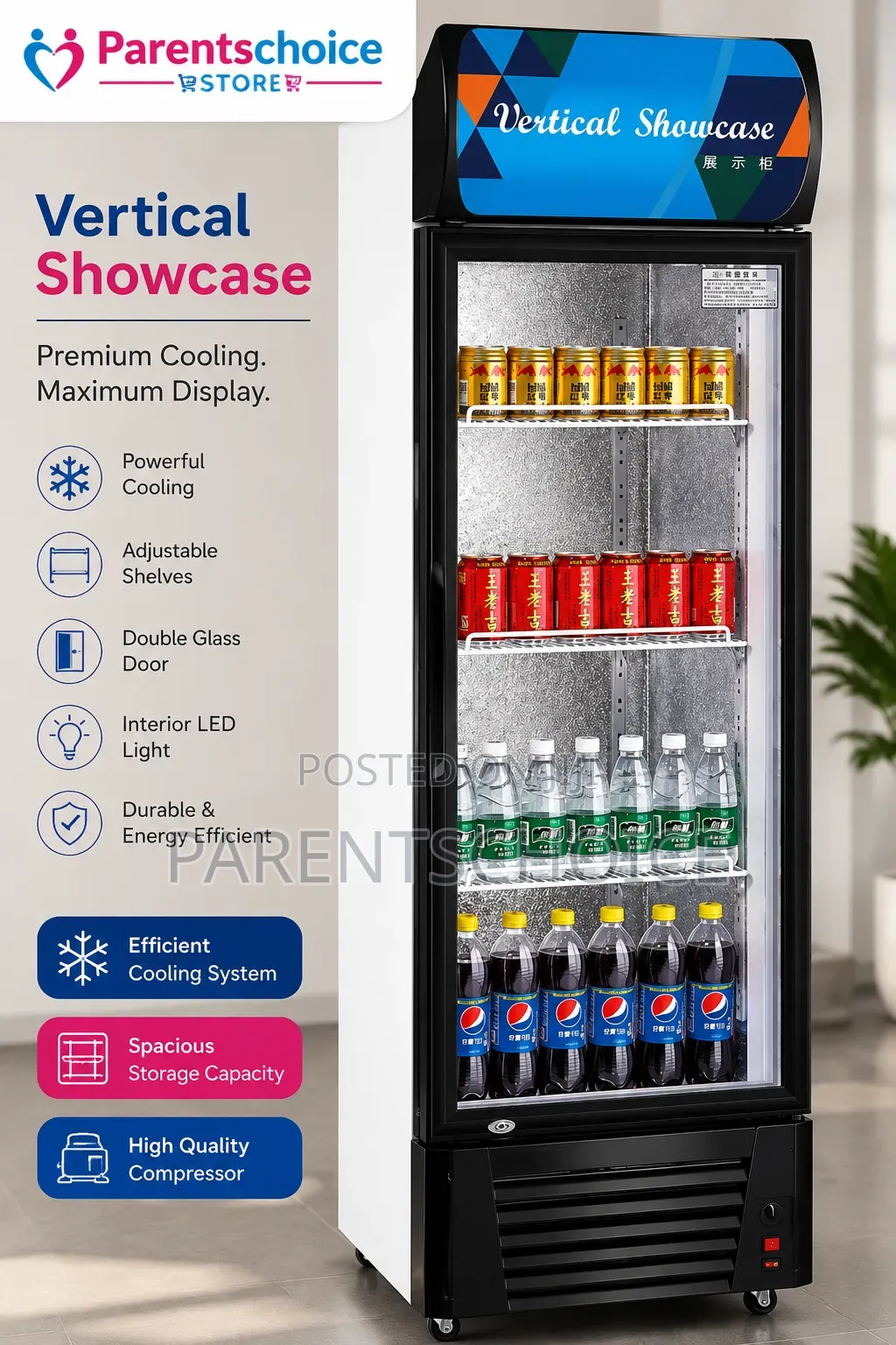 Double Door / Single Vertical Showcase