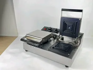 Commercial-Grade Electric Sandwich Machine, Durable Stainless Steel.