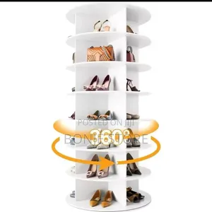7 Layer 360-Degree Rotating Shoe Rack