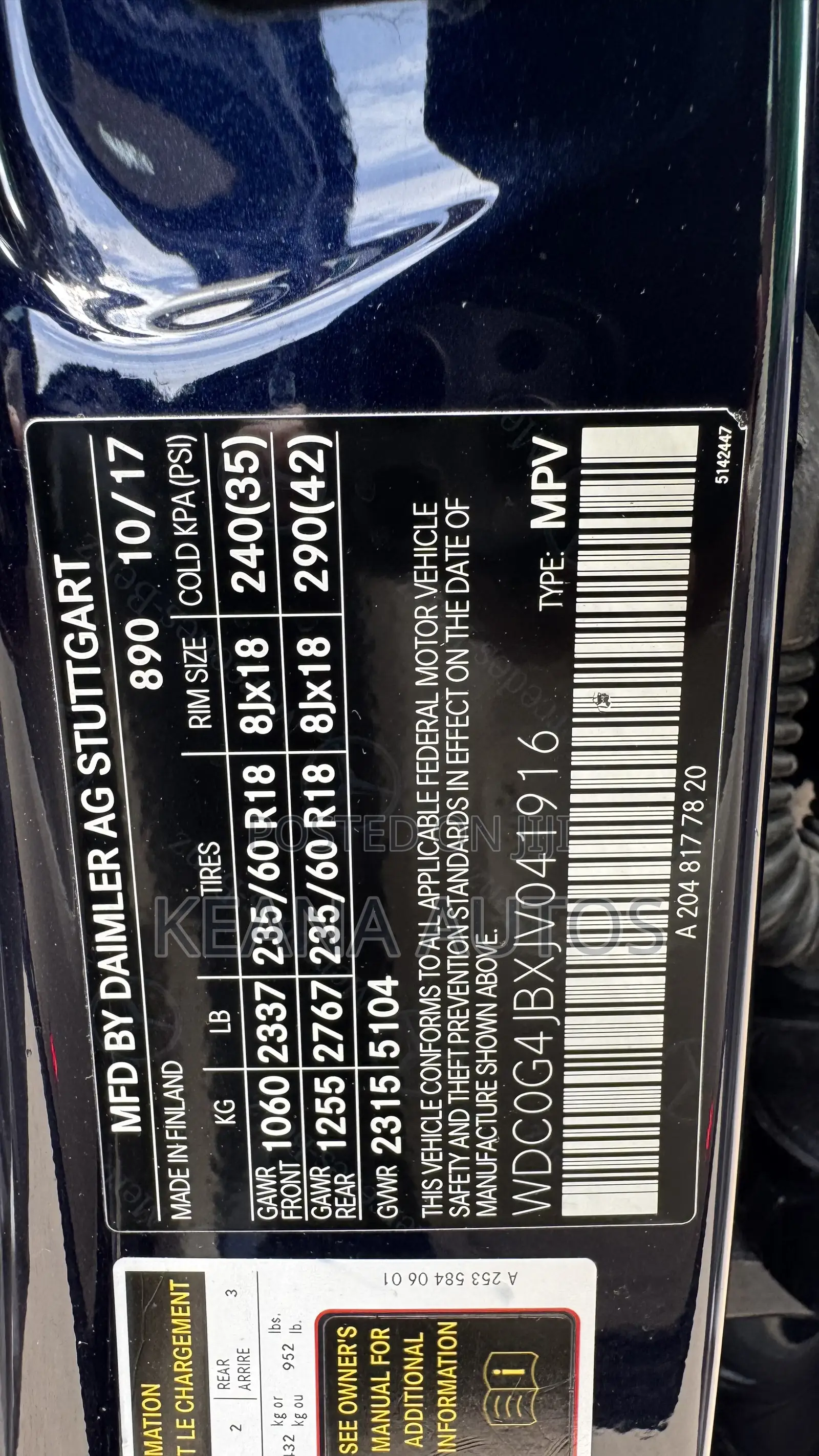 Mercedes-Benz GLC-Class 2018 Blue