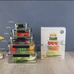 5 PCS Crisper Sealed Fresh Keeping Box