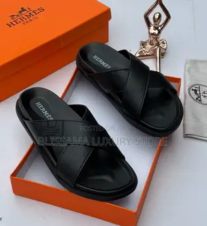 Hermes Luxury Men Slides – Comfortable, Durable Stylish