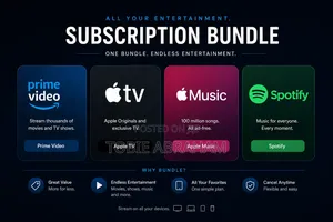 1 Year Prime, Apple Tv, Apple Music, Moviebox Spotify Subscription