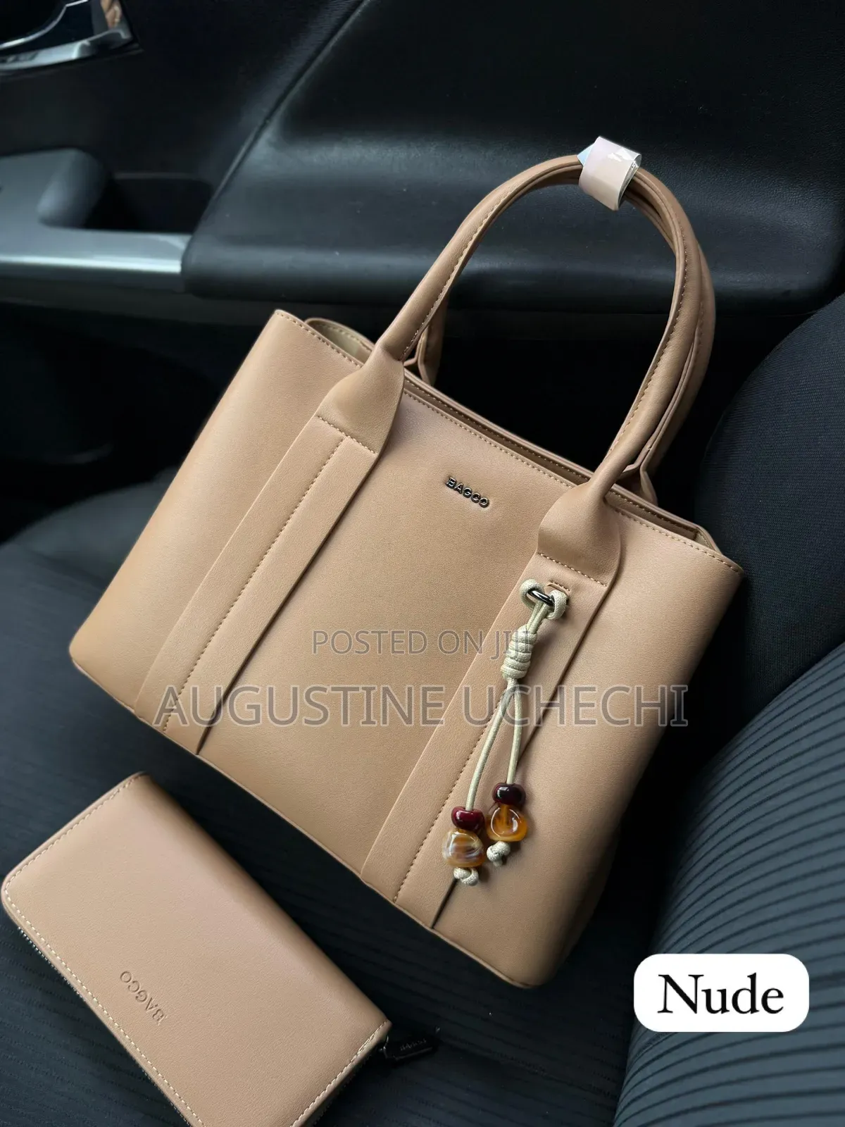 Gorgeous Bagco Multicolour Handbag Matching Wallet Set