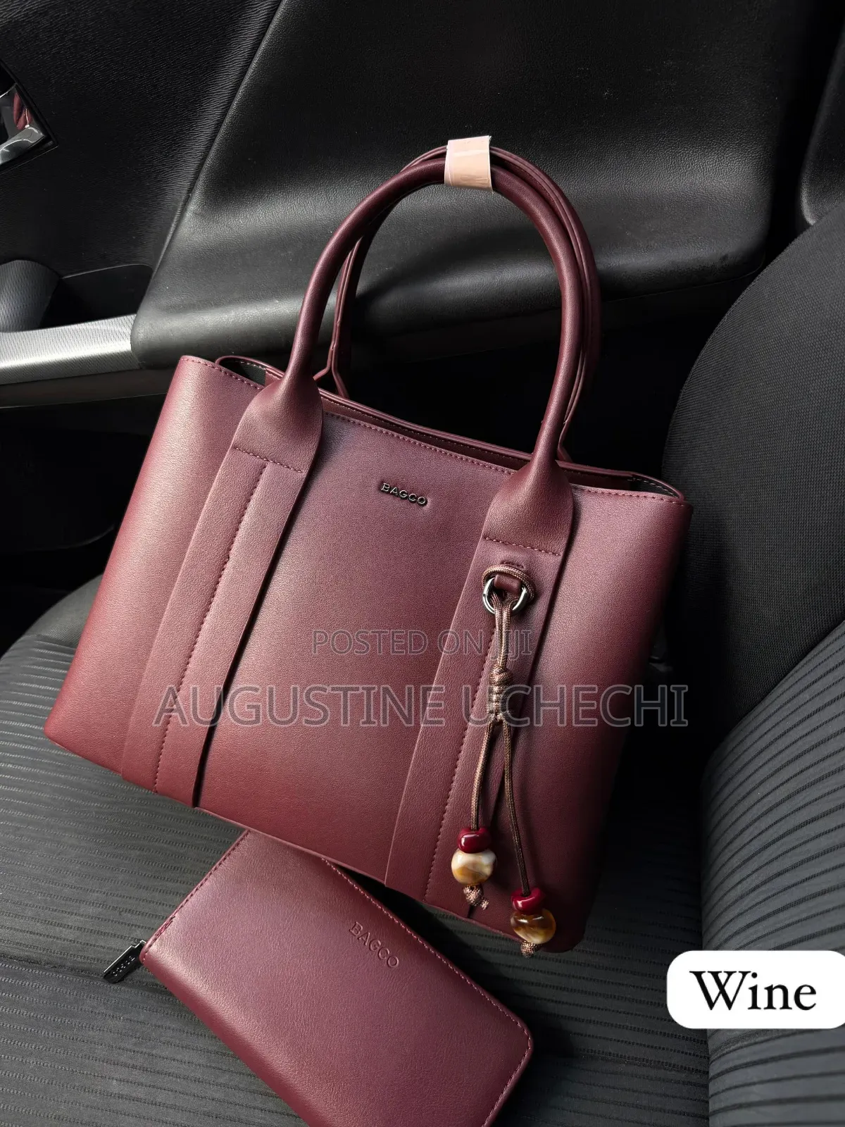 Gorgeous Bagco Multicolour Handbag Matching Wallet Set