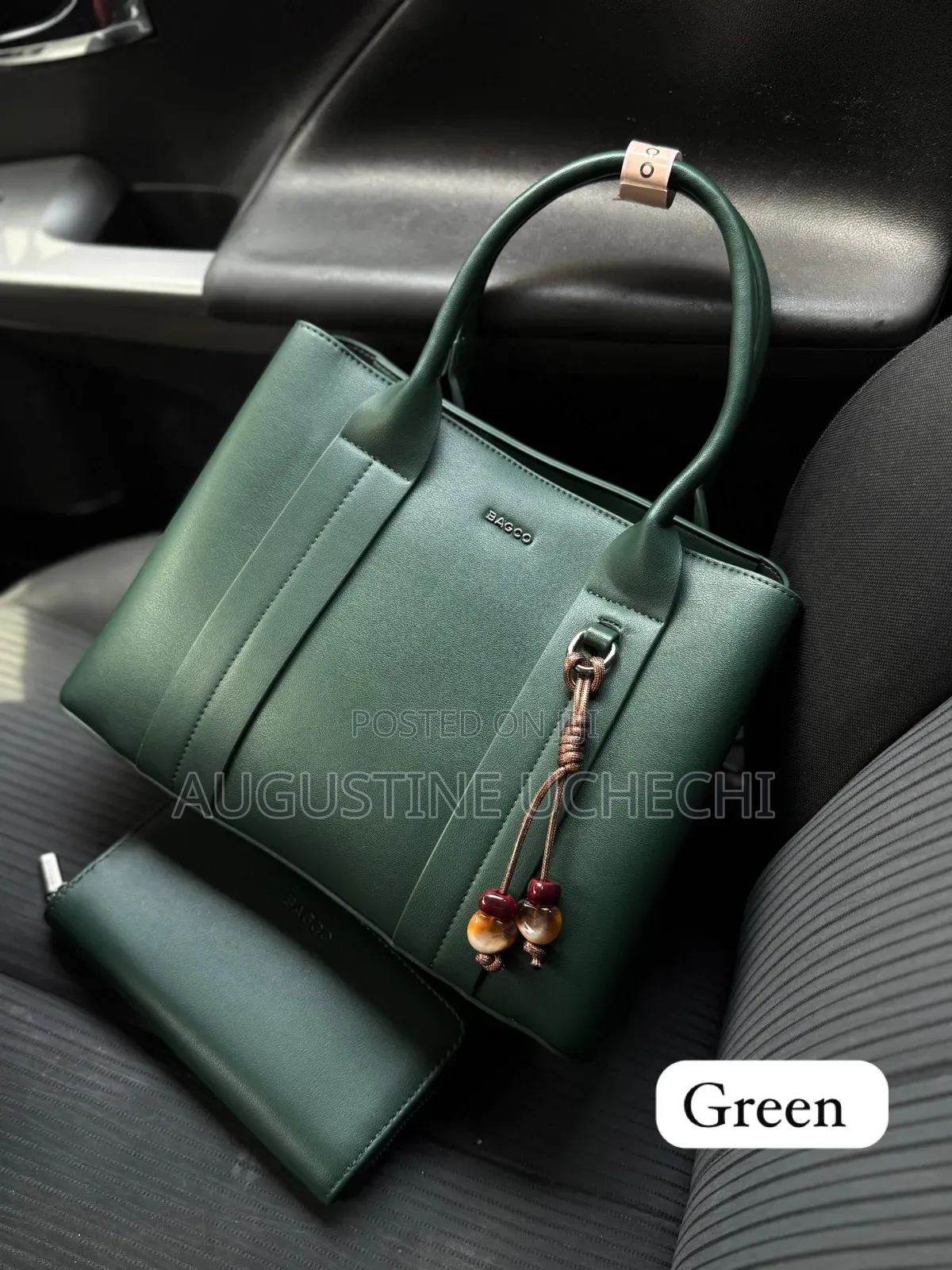 Gorgeous Bagco Multicolour Handbag Matching Wallet Set