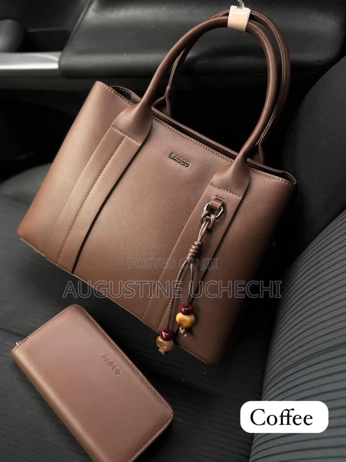 Gorgeous Bagco Multicolour Handbag Matching Wallet Set